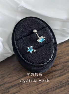s999银针！精致可爱的蓝色星星
