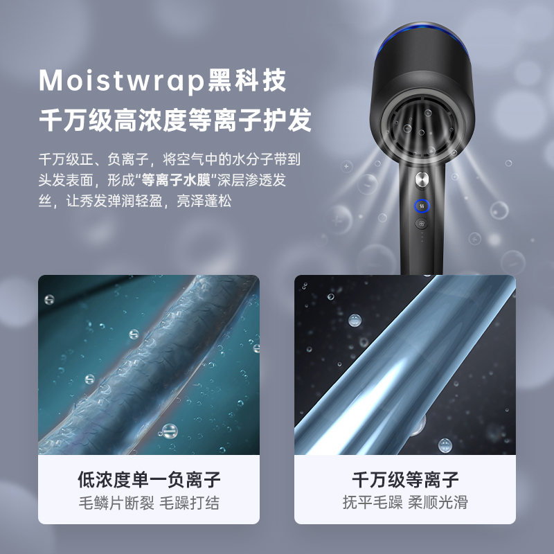 沙宣VS吹风机负离子速干电吹风护发风筒大功率家用不伤发高速