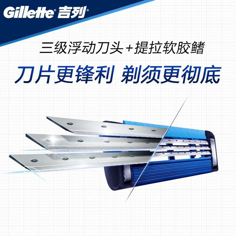 Gillette Weifeng enhanced manual men's three-layer razor