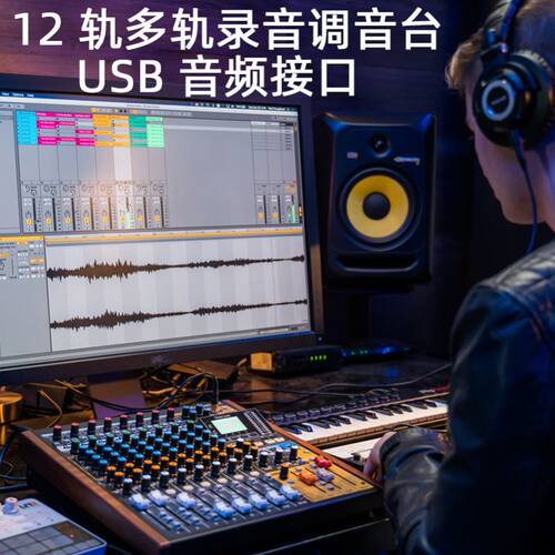 TASCAM model 12 16 24小型现场演出多轨录音 音乐制作 USB调音台 - 图0