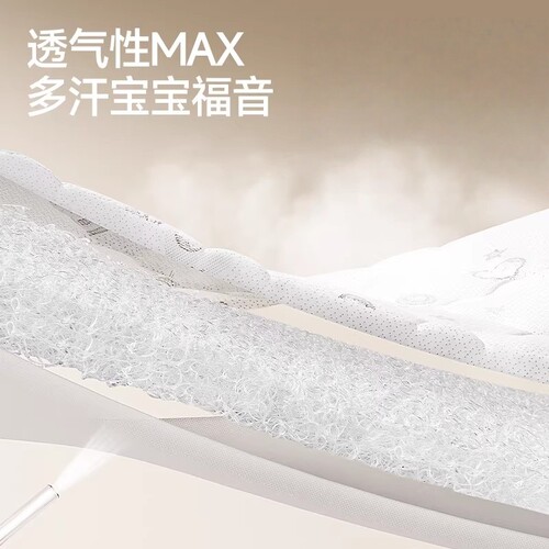 新思威尔进口4d空气纤维婴儿床垫儿童宝宝幼儿园定制3d拆洗拼接 - 图2