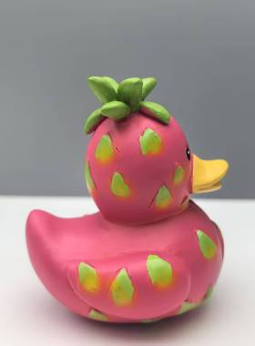 创意家居开西瓜鸭火龙果摆件桌面