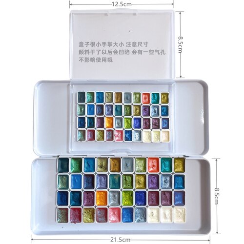 视爵云母变色龙分层色手绘美甲珠光水彩颜料分装珠光带闪娃娃上色 - 图2