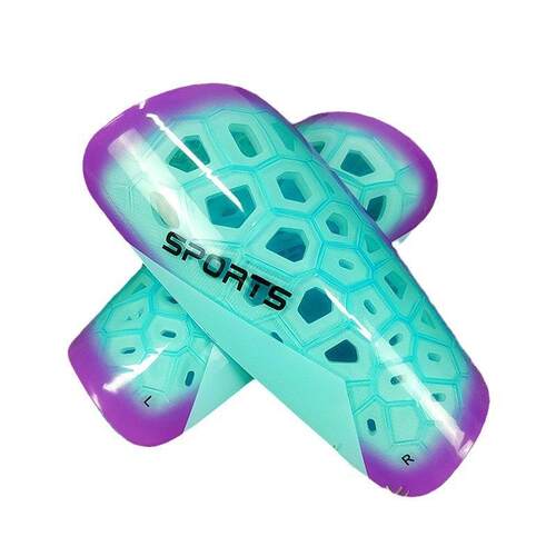 专业足球护腿板成人儿童款镂空透明网状龟纹设计减震透气小腿护具 - 图3