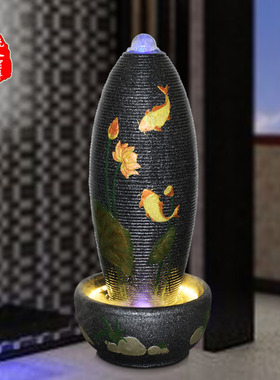 流水喷泉招财创意加湿器开业礼品