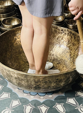 大脚钵尼泊尔音疗钵盂静心铜磬