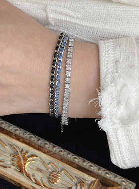 小香风红绳手链钛钢镀金本命年女