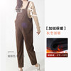 Small pregnant women's overalls with velvet and thickened in autumn and winter
