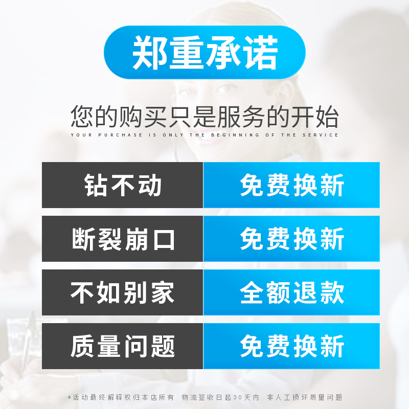 麦丹利加长冲击电锤钻头穿墙两坑圆柄四坑方柄混凝土水泥墙打孔钻