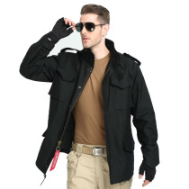 WZJP Thieves Classic Beauty Edition M65 Mens Wind Clothing Army Meme Jacket Autumn Winter Warm Windproof Mid-Length