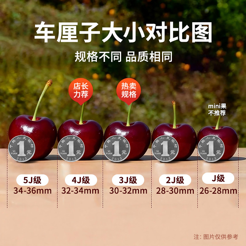 智利车厘子新鲜水果包邮当季整箱礼盒5斤孕妇3J进口5j樱桃原箱4J,淘宝优惠券,粉丝福利购,淘宝优惠卷