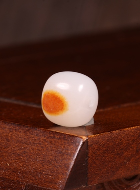 10mm老型珠天然新疆和田玉籽料和田玉散珠白玉圆珠玉珠羊脂玉配珠