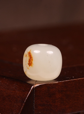 10mm红皮老型珠天然新疆和田玉籽料老型珠圆珠单珠散珠手串配珠