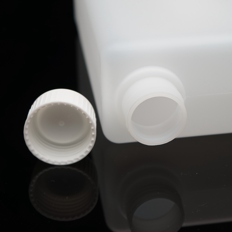 1000ml塑料试剂瓶HDPE螺口毫升溶液分装瓶子1L化学实验侧口扁方瓶 - 图1