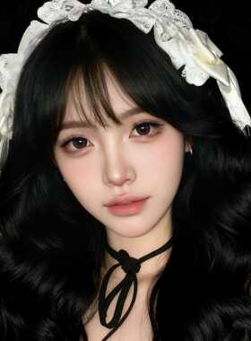 Lolita白色蕾丝蝴蝶结发带法式复古甜美宫廷风头饰新款lo娘发饰