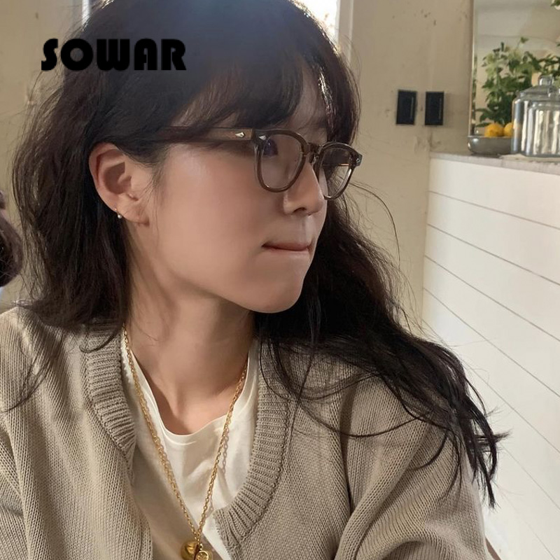 sowar板材系列|深咖玳瑁近视眼镜框防蓝光男女款可配度数moscot-图1