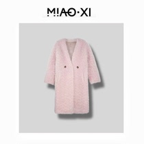 (Brilliant) Italian import toka micro-rolled wool 100% wool lady winter cold proof long coat#Y18