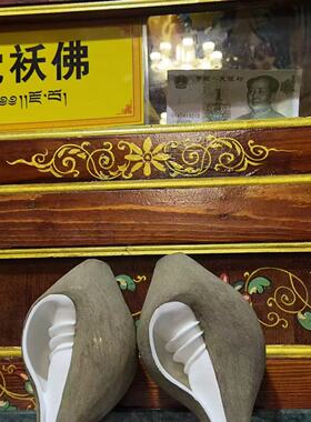 藏式右旋白海螺摆件  国外带回  复古工艺装饰品