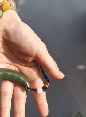 宜兴紫砂挂件把玩件实心如意豆