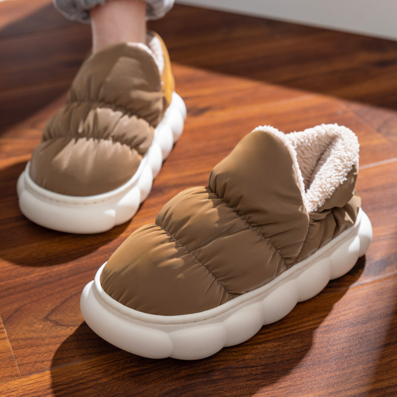 秋冬季棉拖鞋男包跟加绒保暖踩屎感防滑防水月子鞋棉拖鞋女可外穿,淘宝优惠券,粉丝福利购,淘宝优惠卷