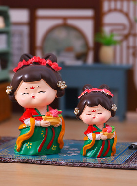 新中式家居装饰品唐小环仕女摆件2.0大号国潮古风摆件卧室玄关