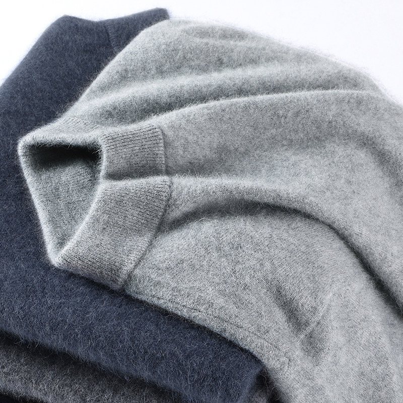 加厚纯羊毛品质男装冬季男款高领羊毛衫男款男士内搭打底衫男毛衣