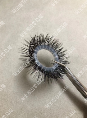 羊眼睛圈套马毛男士马尾圈硅胶圈环天然弹力马毛圈羊眼圈不掉毛