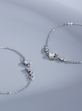 月光石星月韩版手链情人节礼物