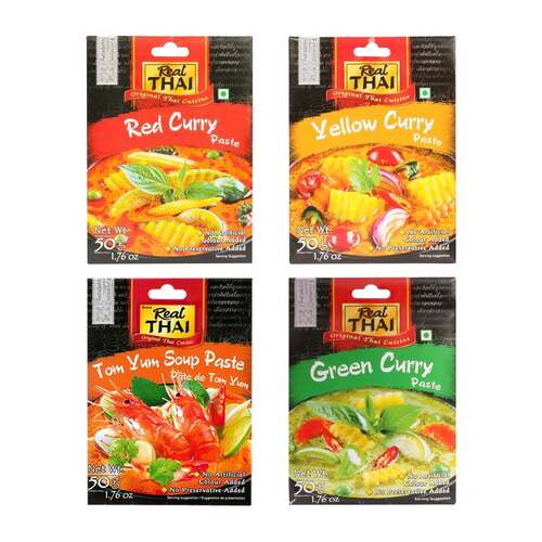 泰国进口Real THAI丽尔泰调味酱料2包 红黄绿咖喱酱泰式冬阴功酱 - 图3