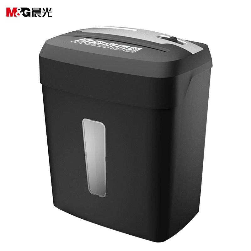 晨光碎纸机4级保密5张同碎15l 欣双格办公碎纸机