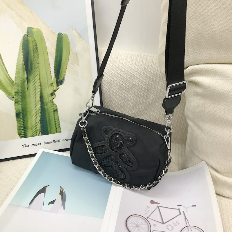 亮片卡通小熊迷你小方包女2024新款带链条手机包宽肩带斜挎小挎包,淘宝优惠券,粉丝福利购,淘宝优惠卷