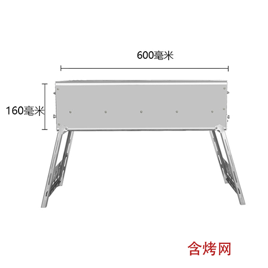 促品TAiGA304不锈钢加厚折叠老式烧烤炉户外露营烤肉炉木炭烤炉家-图1