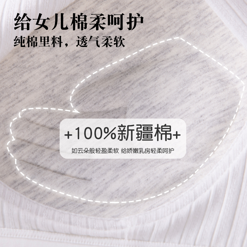 青春期少女发育内衣初中高中学生女大童文胸女童运动小背心13岁15,淘宝优惠券,粉丝福利购,淘宝优惠卷