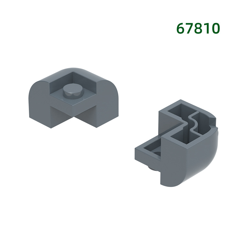 万格 玩具diy小颗粒兼容乐高67810拼装零件转弯角4孔积木手办产品 - 图3