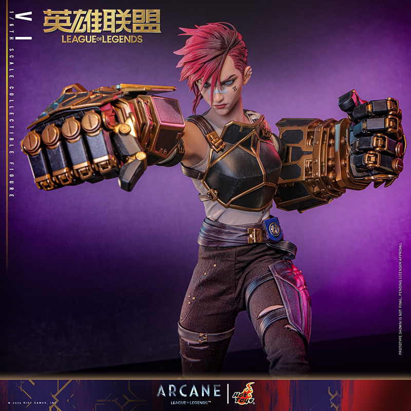 英雄联盟手办【预定】英雄联盟 HotToys联名款1/6双城之战蔚手办 大型摆件游戏