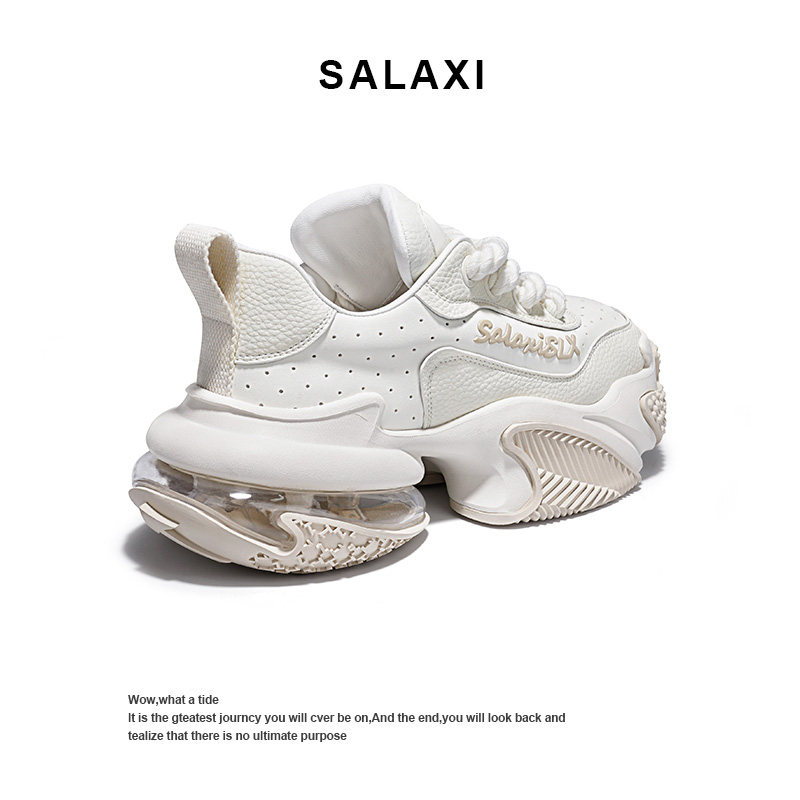 Salaxi/莎莱茜蛟龙气垫老爹鞋新款透气厚底百搭小白鞋女运动鞋男,淘宝优惠券,粉丝福利购,淘宝优惠卷