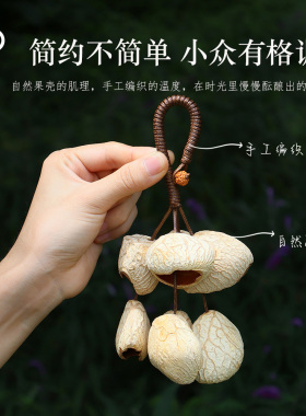 天然果壳铃种子包包挂件手工礼物