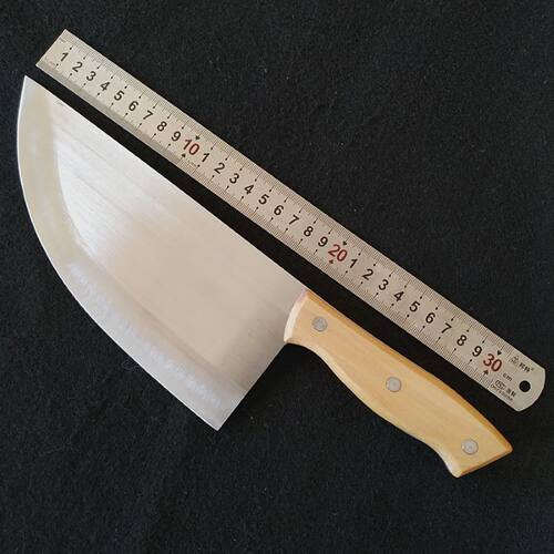 塘村黄氏刀具专业切肉刀夹柄分肉割蜂蜜肉夹馍刀猪肉弯刀多用途刀 - 图0