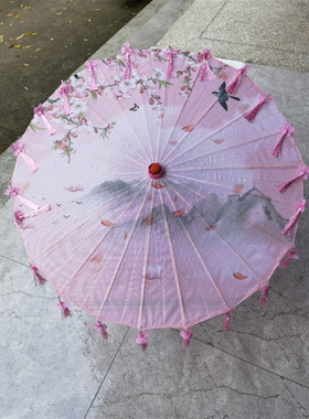 花瓣流苏伞跳舞走秀伞旗袍拍照伞