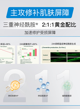 伊肤泉科修屏障修护面霜角质敏感