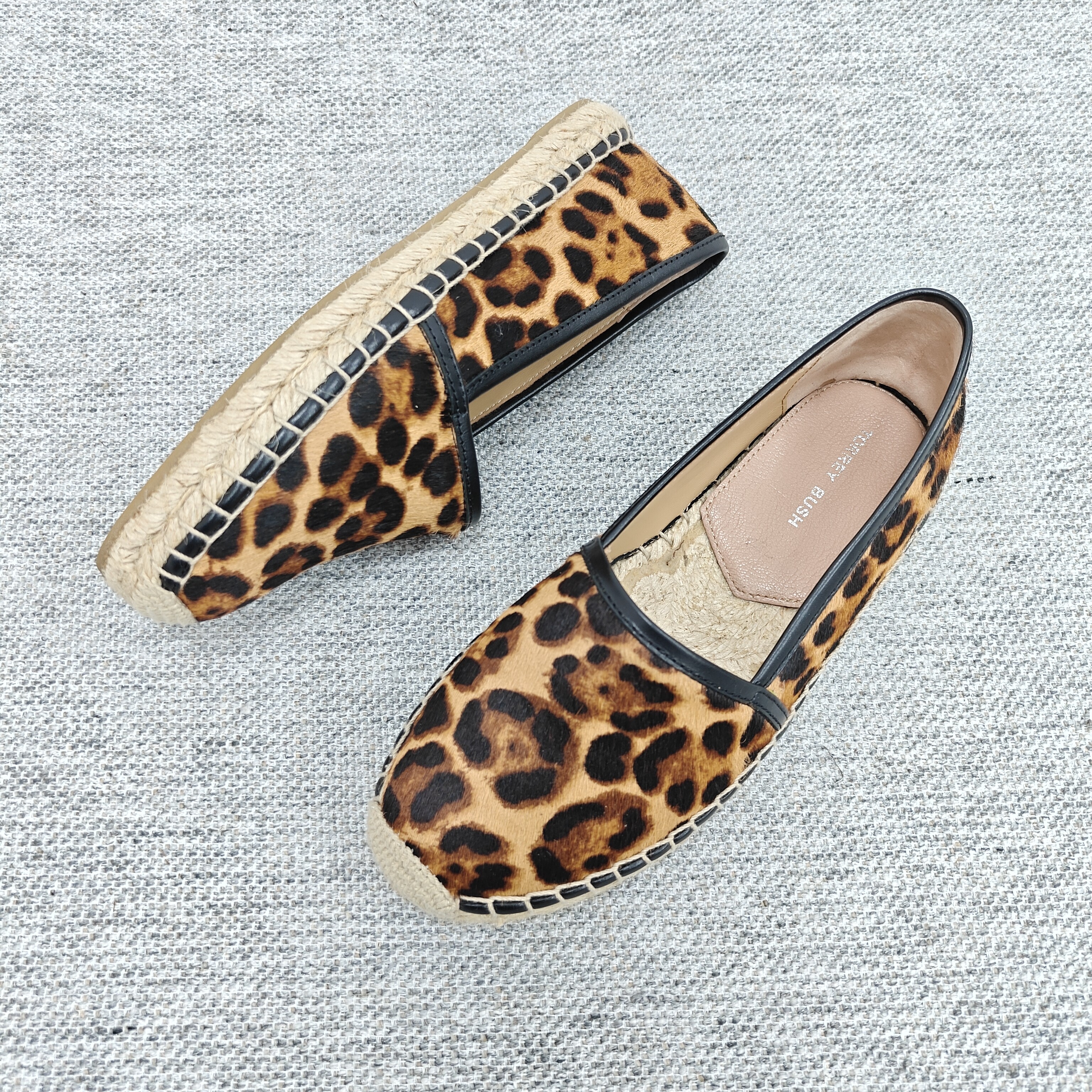 新款渔夫平底小香风春秋豹纹马毛鞋编织浅口鞋女韩版低跟圆头单鞋,淘宝优惠券,粉丝福利购,淘宝优惠卷