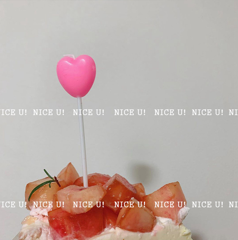 韩国ins 爱心心型心形蜡烛生日蛋糕情人节装饰用品无烟爱心蜡烛,淘宝优惠券,粉丝福利购,淘宝优惠卷