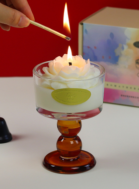 山茶花香薰蜡烛礼盒男女生日礼物