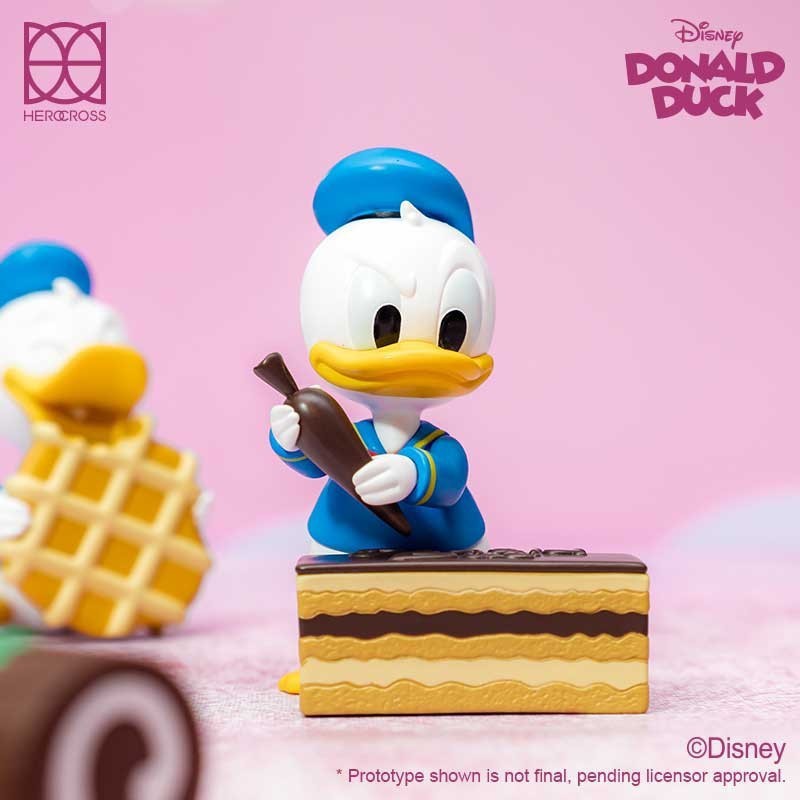 正版DONALD DUCK迪士尼唐老鸭糕点甜品系列盲盒手办精致可爱摆件-图2