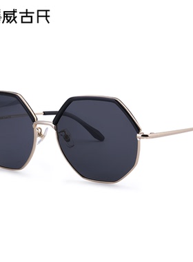 威古氏太阳镜女防紫外线圆脸大框