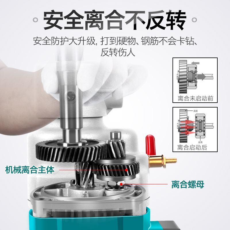 博大水钻机大功率打孔机水转机器水磨钻机空调开孔机打洞钻孔机 - 图0