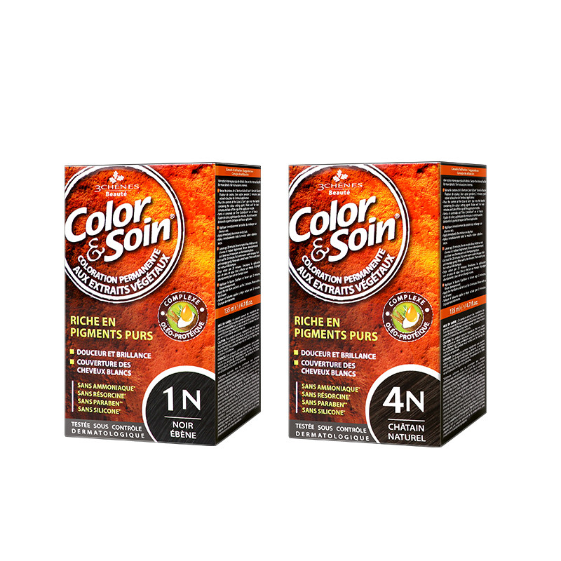 【两盒装】法国三橡树植物染发剂孕妇可用天然无刺激正品染发膏女,淘宝优惠券,粉丝福利购,淘宝优惠卷