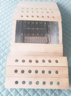 新型橡木腰腹部艾灸器坐灸仪腿部艾灸盒家用温灸器艾灸仪