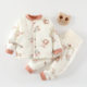 30% off brand clearance and withdrawal of infants and young children's spring, autumn and winter warm and thickened split quilted clothes, cotton coats and trousers
