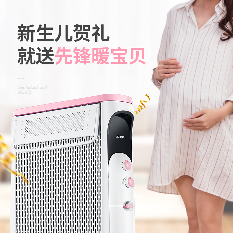 先锋取暖器电油汀电暖气CY77MM-12儿童母婴12片家用加热器DS1772 - 图0